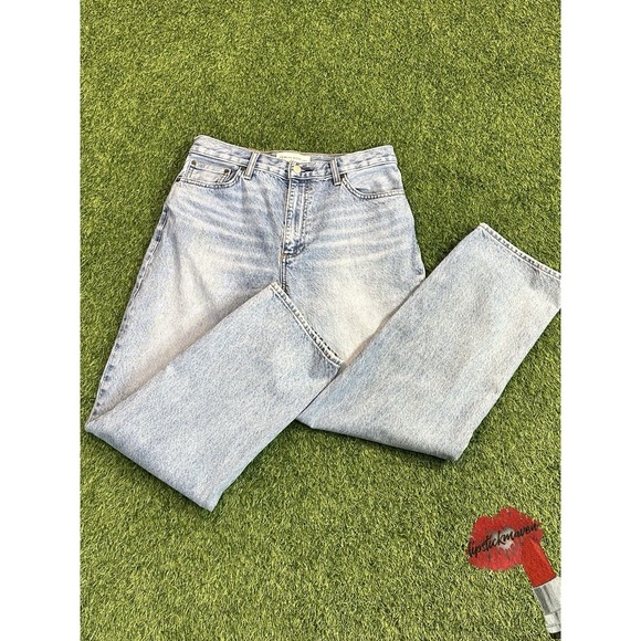 Denim Forum Denim - Denim Forum Jeans Womens Size 29 The Marlo High Rise‎ Loose 30 L Blue Denim